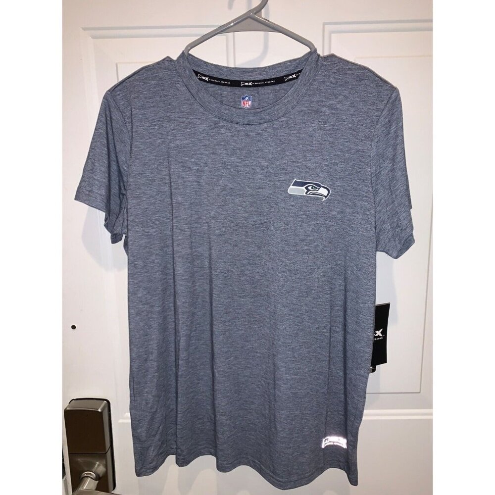 Seattle Seahawks Gray Top Medium NWT MSX Michael Strahan NFL Womens Super Bowl
